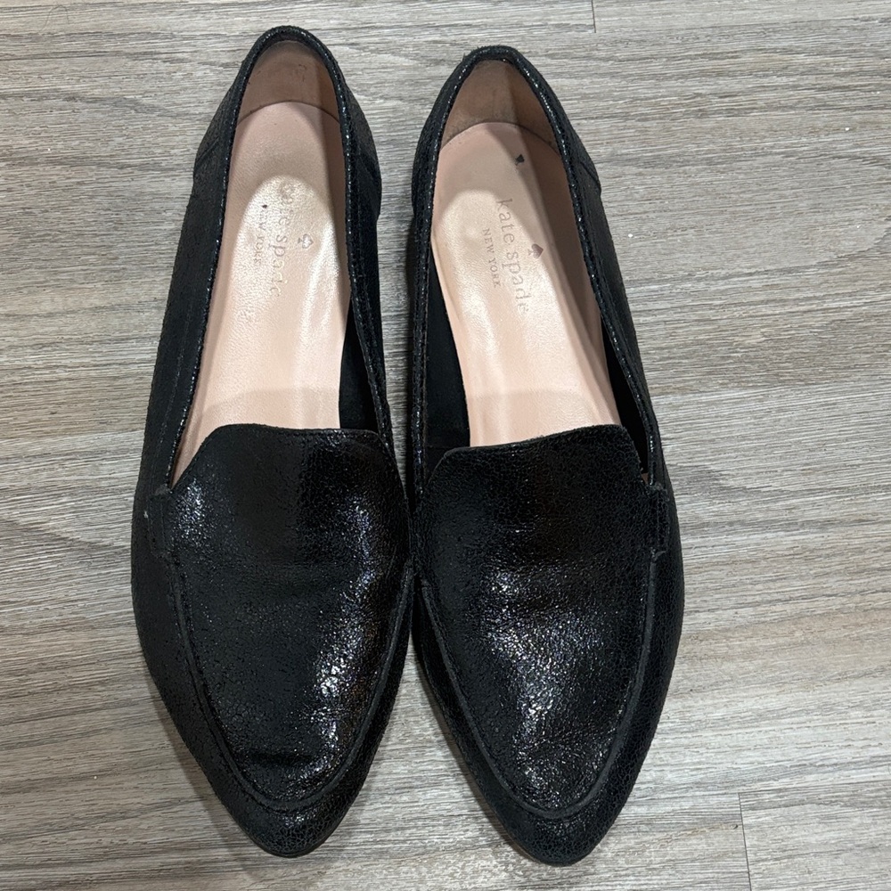 Kate Spade Shiny Black Women's Flats
